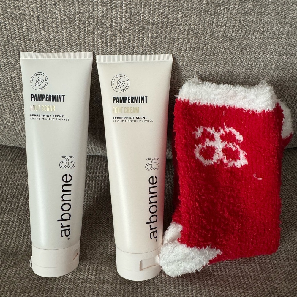 Arbonne Pampermint Foot Care Set New in box